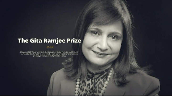 Dr Nelly Mugo becomes 1st recipient of Gita Ramjee Prize at HIVR4P //Virtual 2021 