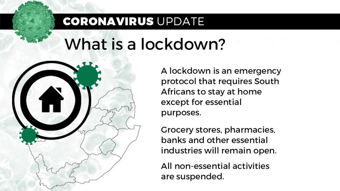 South Africa under 21-day COVID-19 lockdown
